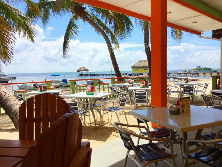 Restaurant by the Beach in Belize | Lily's Treasure Chest Beach
